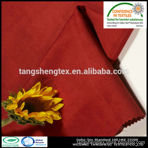 Recycled polyester home textile suede fabric for sofa/pillow